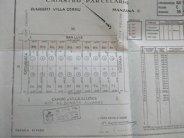 VENDO TERRENO SOBRE DONATO ALVAREZ